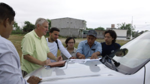 Local government officials provided the EWB team with a tour of Las Mercedes and the water treatment plant