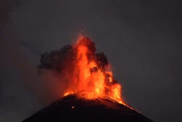 Reventador Erupts